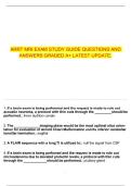 ARRT MRI EXAM STUDY GUIDE QUESTIONS AND ANSWERS GRADED A&plus; LATEST UPDATE&period;