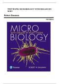 TEST BANK MICROBIOLOGY WITH DISEASES BY  BODY  Robert Bauman  5th Edition