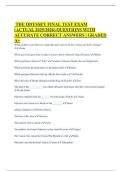 THE ODYSSEY FINAL TEST EXAM &lpar;ACTUAL 2025&sol;2026&rpar; QUESTIONS WITH ACCURATE CORRECT ANSWERS &vert; GRADED A