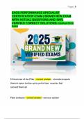 EXOS PERFORMANCE SPECIALIST CERTIFICATION EXAM &vert; BRAND NEW EXAM WITH ACTUAL QUESTIONS AND 100&percnt; VERIFIED CORRECT SOLUTIONS&vert; GUARANTEED PASS 