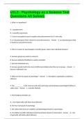 U1L2 - Psychology as a Science Test Questions All Solved&period;