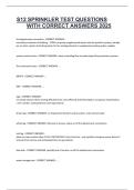 S12 SPRINKLER TEST QUESTIONS WITH CORRECT ANSWERS 2025