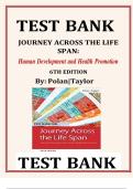 Test Bank for Journey Across the Life Span&colon; Human Development and Health Promotion Sixth Edition by Elaine U&period; Polan  &lpar;2025&sol;2026&rpar; &lpar;New Edition with All Chapters Covered&rpar;