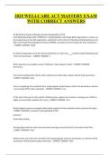 2025 WELLCARE ACT MASTERY EXAM WITH CORRECT ANSWERS