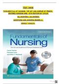 Test Bank Guide for Fundamentals of Nursing&colon; The Art and Science of Person-Centered Care&comma; 10th Edition by Carol Taylor&comma; Pamela Lynn&comma; Jennifer L&period; Bartlett &lpar;North American Edition&rpar;