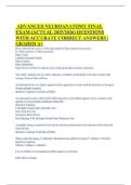 ADVANCED NEUROANATOMY FINAL EXAM &lpar;ACTUAL 2025&sol;2026&rpar; QUESTIONS WITH ACCURATE CORRECT ANSWERS &vert; GRADED A&plus;