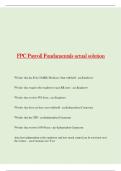 FPC Payroll Fundamentals actual solution