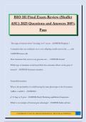 BIO 181 Final Exam Review &lpar;Shaffer ASU&rpar; 2025 Questions and Answers 100&percnt; Pass