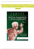 TEST BANK - Carolyn Jarvis&comma; Physical Examination and Health Assessment 9th Edition&comma; Verified Chapters 1 - 32&comma; Complete Newest Version