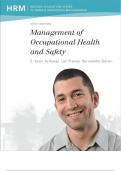 Test Bank for Management Of Occupational Health And Safety 6th Edition by Lori Francis Bernadette Gatien Kevin Kelloway&comma; All Chapters Included