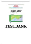 Test Bank For Contemporary Practical&sol;Vocational Nursing 9th Edition by Corinne Kurzen&semi; Anna LaVon Barrett 9781975136215 Chapter 1-16 Complete Guide&period;