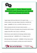 NICET Level 1 Water-Based Systems Layout Exam 2025&sol;2026 &vert; 120&plus; Verified Q&A &vert; NFPA 13&comma; Pumps&comma; Sprinklers&comma; Standpipes&comma; Friction Loss&comma; Pressure & More