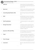 User Interface Design - C773