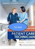 TEST BANK for Fundamental Concepts and Skills for the Patient Care Technician 2nd Edition by Kimberly Townsend Little All Chapters Fully Covered 1 -35&vert; Verified Questions & Accurate Answers with Rationales for Exam&comma; study guide