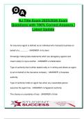 NJ Title Insurance Exam 2025&sol;2026 &vert; 200&plus; Verified Q&A &vert; Title Policies&comma; Real Estate&comma; Easements&comma; Conveyance&comma; Risk & Licensing Rules