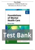 Test Bank Foundations of Mental Health Care 8th Edition by Morrison-Valfre      