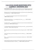 3 & 5 HVAC EXAM QUESTIONS WITH CORRECT ANSWERS 2025