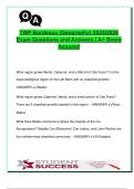 TWP Bordeaux Geography Exam 2025&sol;2026 &vert; 100&percnt; Correct Q&A &vert; Left & Right Bank AOCs&comma; Classified Growths&comma; Sub-Regions&comma; Grapes&comma; Soils & Styles