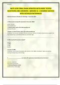 NATS 1670 FINAL EXAM UPDATED WITH MOST TESTED QUESTIONS AND ANSWERS &vert; GRADED A&plus; &vert; ASSURED SUCCESS WITH DETAILED RATIONALES