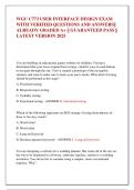 WGU C773 USER INTERFACE DESIGN EXAM  WITH VERIFIED QUESTIONS AND ANSWERS&vert;&vert;  ALREADY GRADED A&plus; &vert;&vert; GUARANTEED PASS &vert;&vert;  LATEST VERSION 2025