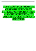 Primary Care&comma; 6th Edition by Buttaro &vert; Chapters 1&ndash;228 &vert; Verified Questions & Answers