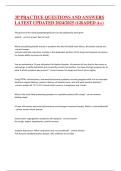3P PRACTICE QUESTIONS AND ANSWERS LATEST UPDATED 2024&sol;2025 &lpar;GRADED A&plus;&rpar;