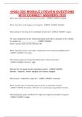 4Y052 CDC MODULE 2 REVIEW QUESTIONS WITH CORRECT ANSWERS 2025