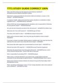 TTT1 STUDY GUIDE CORRECT 100&percnt;