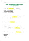 SPMT 319 QUIZ QUESTIONS AND ANSWERS 2025