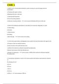 CWB 1 exam questions and 100&percnt; correct answers 2025