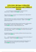 LUO COUC 502 Quiz 1 UPDATED   ACTUAL Exam Questions and CORRECT  Answers