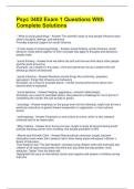 Psyc 3402 Exam 1 Questions With Complete Solutions