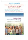 Test Bank for Essentials of Pediatric Nursing&comma; 5th Edition by Theresa Kyle&semi; Susan Carman All Chapters 1-29 LATEST&vert; 9781975236168&vert;