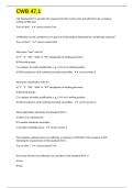 CWB 47&period;1 exam questions and 100&percnt; correct  answers  2025