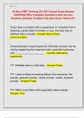 40 Hour RBT Training &lpar;32-40T&rpar; Actual Exam Newest  2025&sol;2026 With Complete Questions And Correct  Answers &vert;Already Graded A&plus;&vert;&vert;Latest Exam Version&excl;&excl;&excl;&vert; 