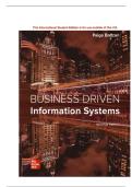 TEST BANK FOR Business Driven Information Systems 7th Edition by Paige Baltzan ISBN&colon; 978-1260262483 COMPLETE GUIDE ALL CHAPTERS COVERED 100&percnt; VERIFIED A&plus; GRADE ASSURED&excl;&excl;&excl;&excl;&excl;&excl;NEW LATEST UPDATE&excl;&excl;&excl;&excl;
