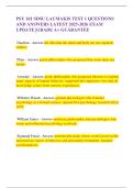 PSY 101 SDSU LAUMAKIS TEST 1 QUESTIONS AND ANSWERS LATEST 2025-2026 EXAM UPDATE &vert;GRADE A&plus; GUARANTEE