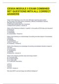 CESGA MODULE 5 EXAM COMBINED SET QUESTIONS WITH ALL CORRECT ANSWERS 