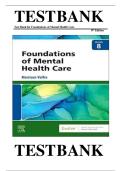 Test Bank For Foundations of Mental Health Care 8th Edition Morrison Valfre &vert; 9780323810296 &vert; All Chapters with Answers and Rationals