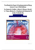 Test Bank for Egan&rsquo;s Fundamentals of Respiratory Care&comma; 13th Edition by Kacmarek &vert; Complete All Chapters with Verified Answers