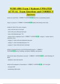 NURS 4581  Bundled Exam Questions WITH  CORRECT Answers