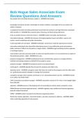Bob Hogue Sales Associate Exam Review Questions And Answers