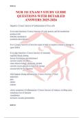 NUR 311 EXAM 5 STUDY GUIDE QUESTIONS WITH DETAILED ANSWERS 2025-2026