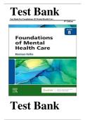 TEST BANK Foundations of Mental Health Care &lpar;8TH&rpar; by Michelle Morrison-Valfre&vert; Complete Guide Chapter 1-33 NEWEST VERSION