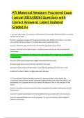 ATI Maternal Newborn Proctored Exam &lpar; actual 2025&sol;2026&rpar; Questions with Correct Answers&vert; Latest Updated Graded A&plus;