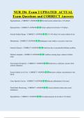 NUR 256  Exam 2 UPDATED  ACTUAL   Exam Questions and CORRECT Answers 