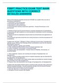 FSBPT PRACTICE EXAM TEST BANK QUESTIONS WITH CORRECT DETAILED ANSWERS 