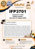 IFP3701 Assignment 5 &lpar;COMPLETE ANSWERS&rpar; 2026 - DUE 21 August 2026