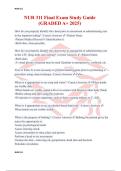 NUR 311 Final Exam Study Guide &lpar;GRADED A&plus; 2025&rpar;