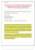 PNCB Acute Care Certification Practice Test With 150  questions and Correct Answers with Rationales&sol;  PNCB Acute Care Practice Exam &lpar;New&rpar; 